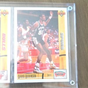 Michael Jordan Bulls And David Robinson Spurs Basketball Trading Cards In Plasti